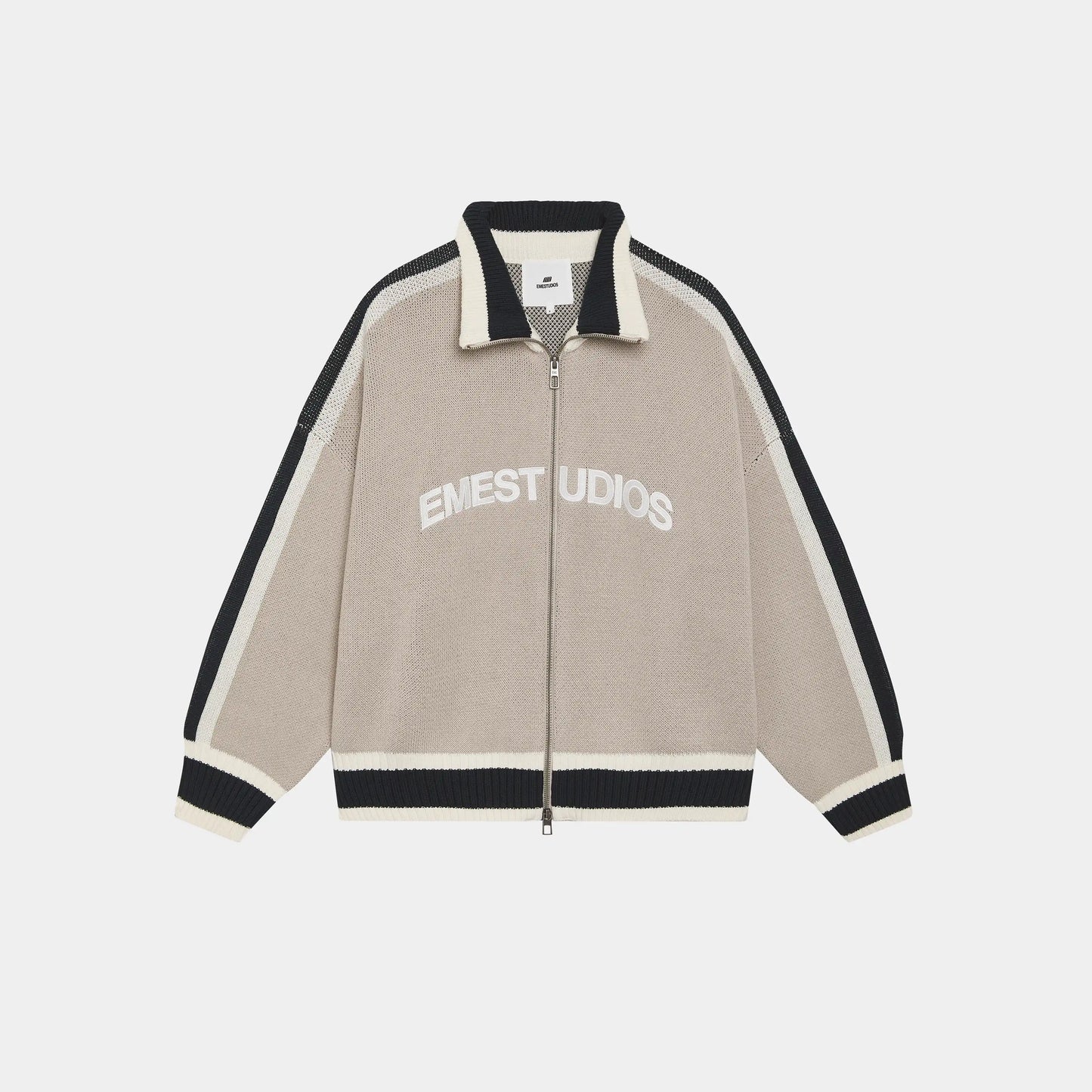 Echellor Off Sand Zipper Knit