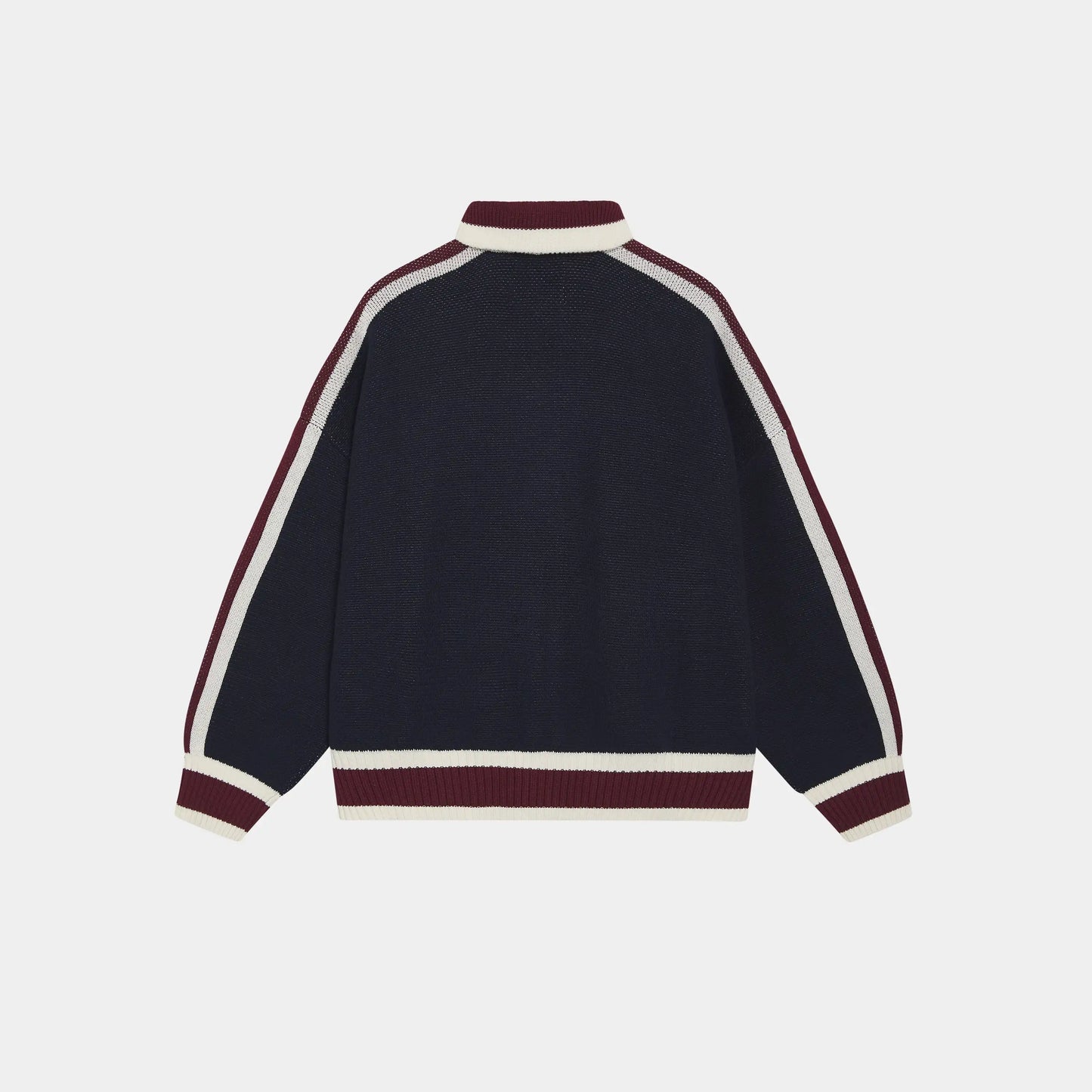 Echellor Navy Zipper Knit