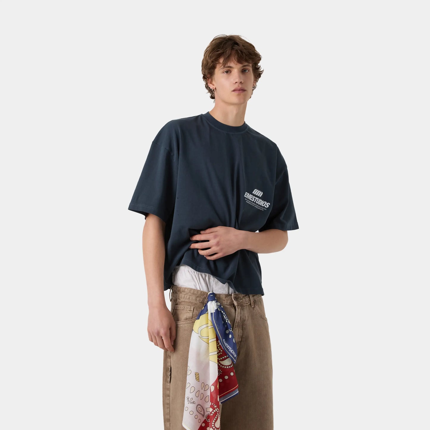 Meaning Navy Oversized Tee