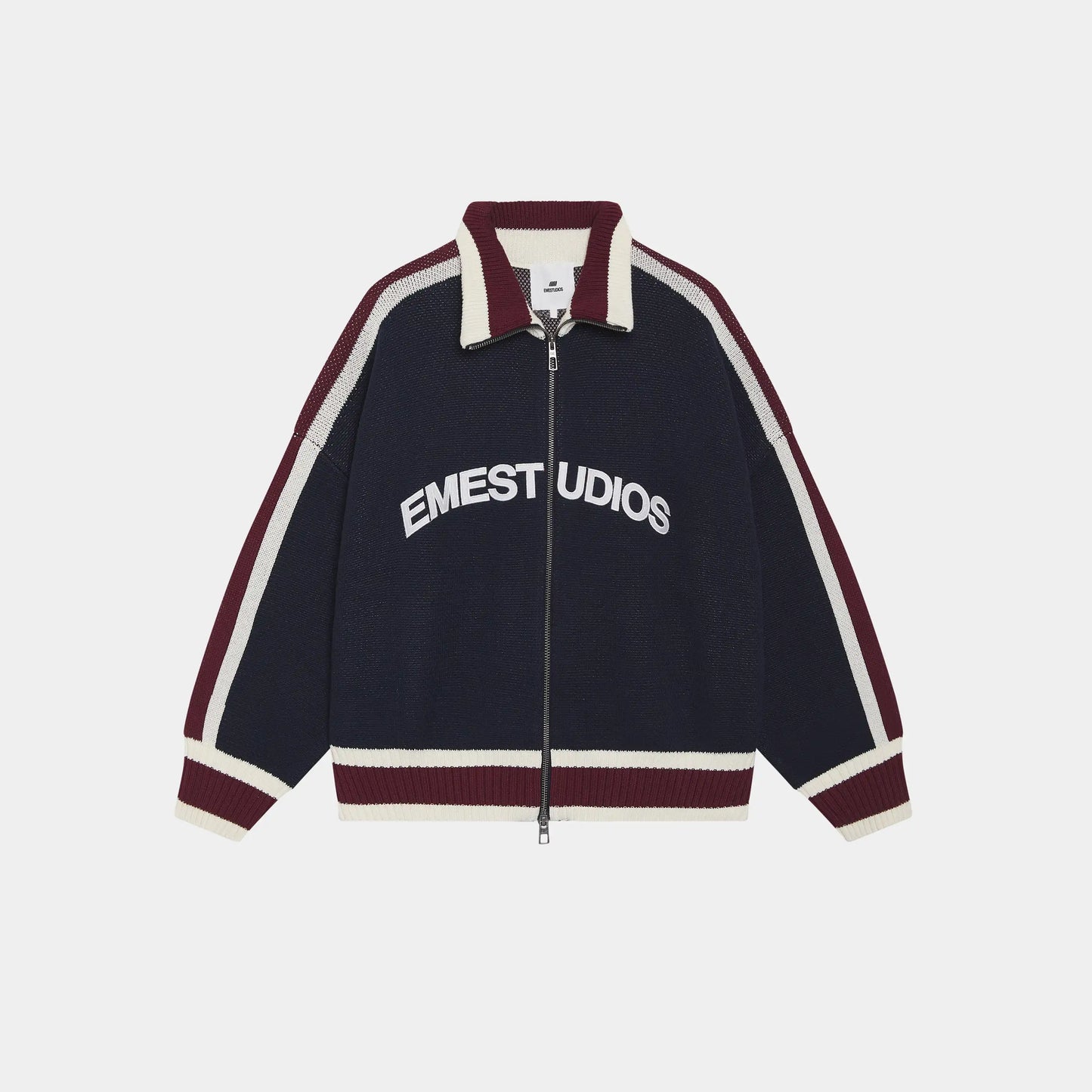 Echellor Navy Zipper Knit