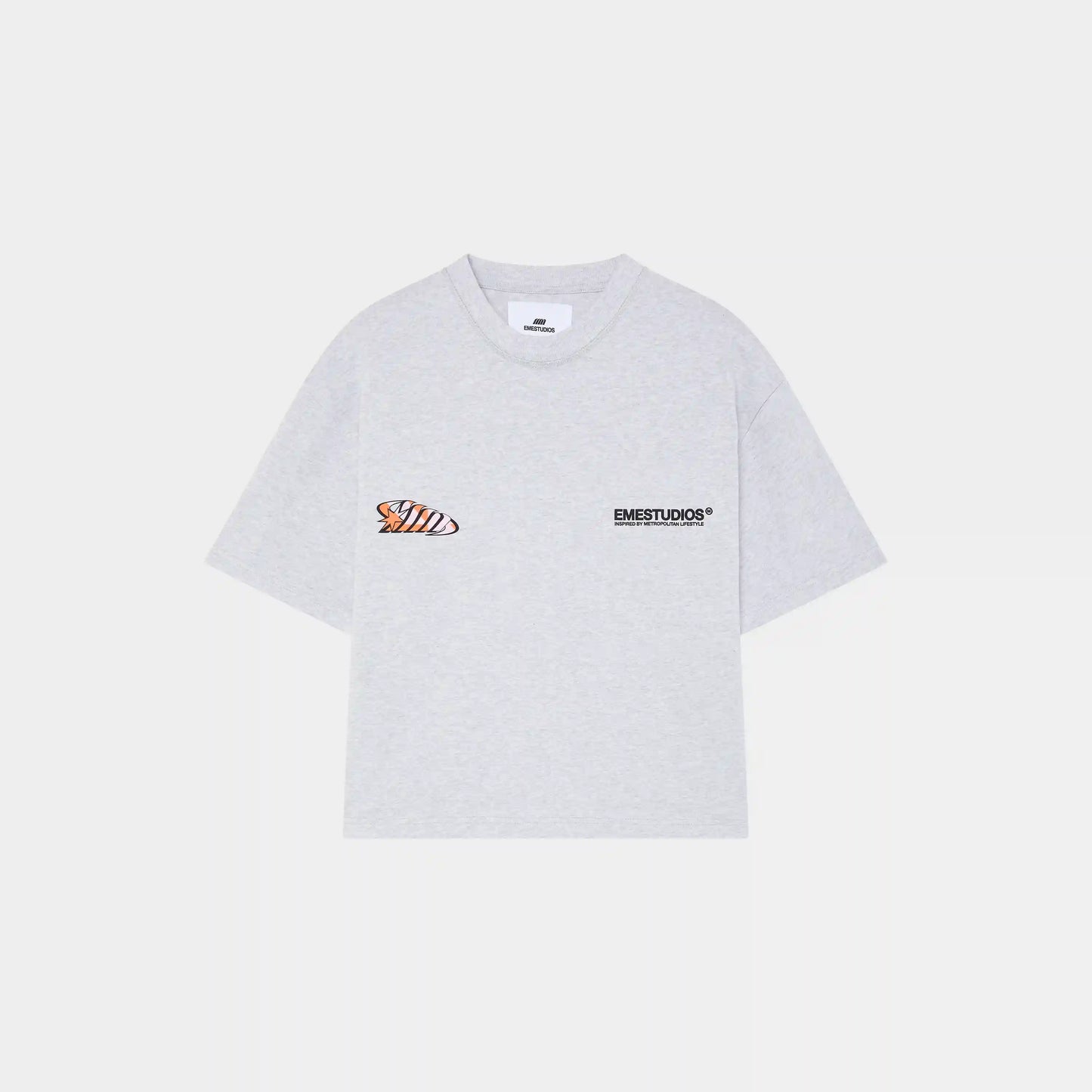 Houndstooh Grey Oversized Tee