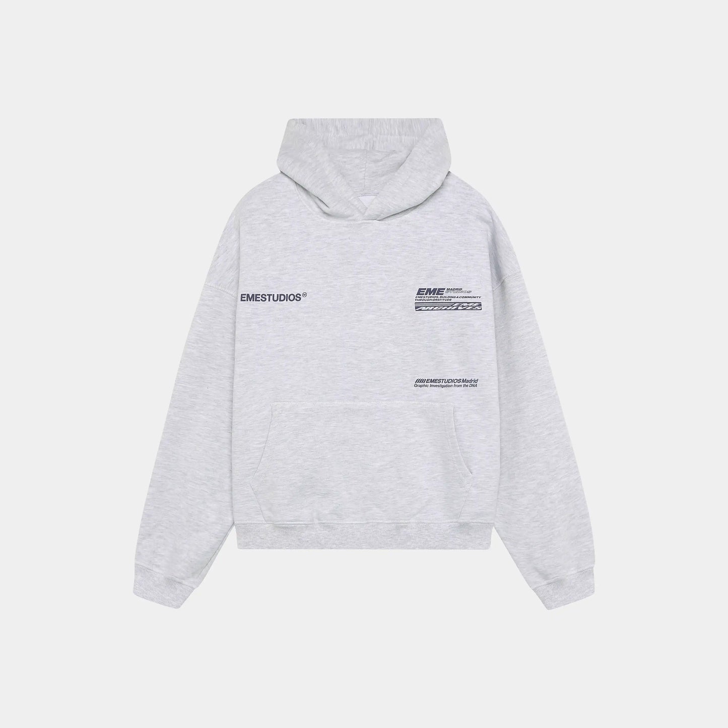 DNA Heather Grey Oversized Hoodie