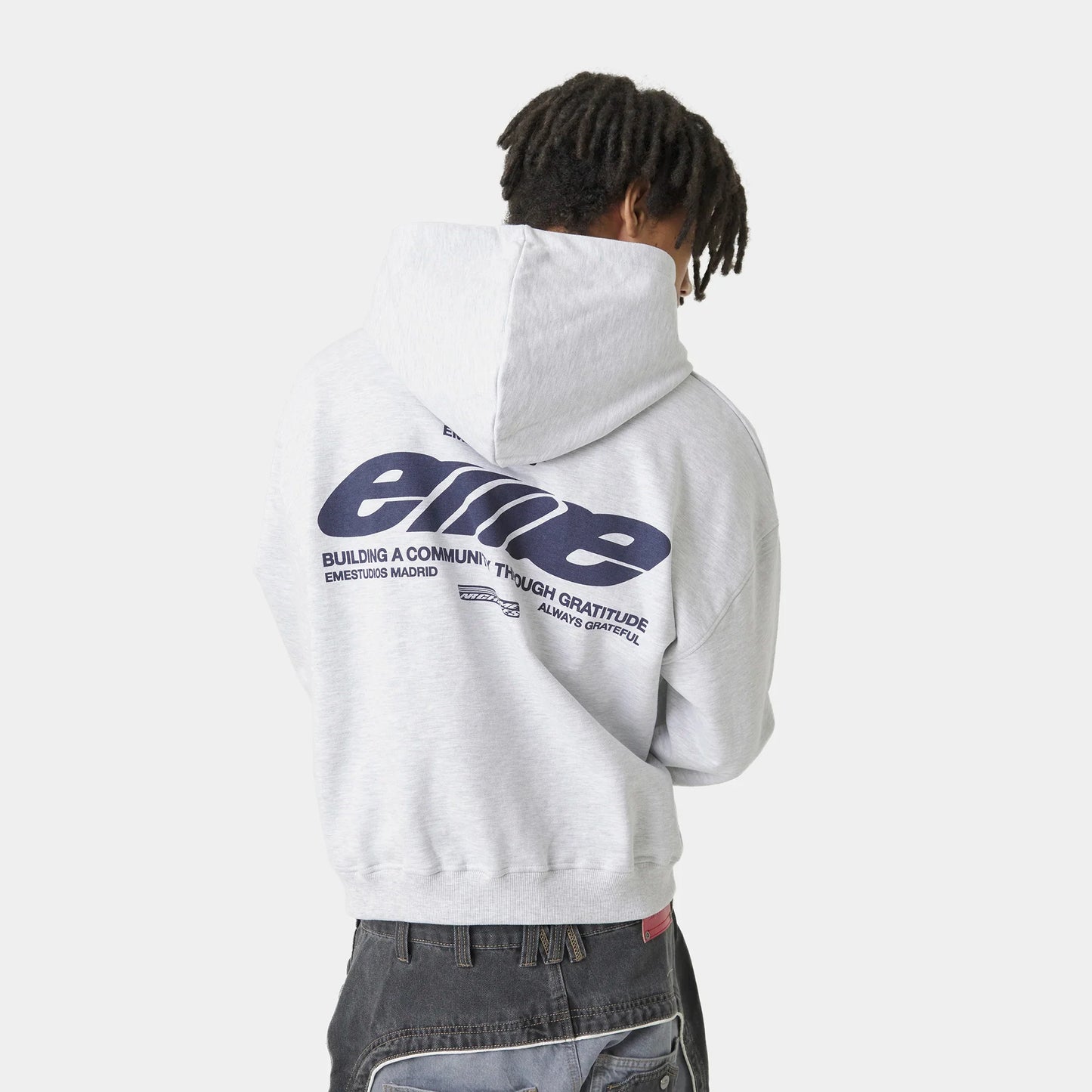 DNA Heather Grey Oversized Hoodie