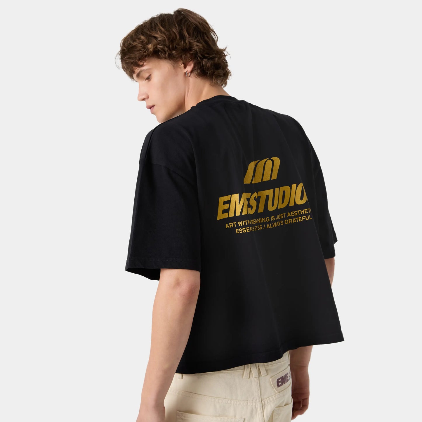 Meaning Black Oversized Tee